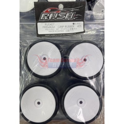 RUSH 40S Premium Grip Preglude Tire Set #RU0407